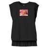 Women's Flowy Muscle Tee With Rolled Cuffs Thumbnail