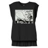 Women's Flowy Muscle Tee With Rolled Cuffs Thumbnail