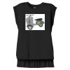 Women's Flowy Muscle Tee With Rolled Cuffs Thumbnail