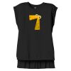 Women's Flowy Muscle Tee With Rolled Cuffs Thumbnail