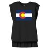 Women's Flowy Muscle Tee With Rolled Cuffs Thumbnail