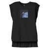Women's Flowy Muscle Tee With Rolled Cuffs Thumbnail