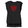 Women's Flowy Muscle Tee With Rolled Cuffs Thumbnail