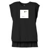 Women's Flowy Muscle Tee With Rolled Cuffs Thumbnail