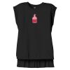 Women's Flowy Muscle Tee With Rolled Cuffs Thumbnail