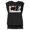 Women's Flowy Muscle Tee With Rolled Cuffs Thumbnail