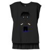 Women's Flowy Muscle Tee With Rolled Cuffs Thumbnail