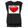 Women's Flowy Muscle Tee With Rolled Cuffs Thumbnail
