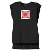 Women's Flowy Muscle Tee With Rolled Cuffs Thumbnail