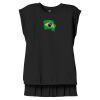 Women's Flowy Muscle Tee With Rolled Cuffs Thumbnail