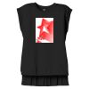 Women's Flowy Muscle Tee With Rolled Cuffs Thumbnail