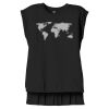 Women's Flowy Muscle Tee With Rolled Cuffs Thumbnail