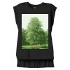 Women's Flowy Muscle Tee With Rolled Cuffs Thumbnail