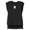 Women's Flowy Muscle Tee With Rolled Cuffs Thumbnail