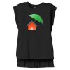 Women's Flowy Muscle Tee With Rolled Cuffs Thumbnail