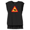 Women's Flowy Muscle Tee With Rolled Cuffs Thumbnail