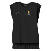 Women's Flowy Muscle Tee With Rolled Cuffs Thumbnail