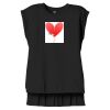 Women's Flowy Muscle Tee With Rolled Cuffs Thumbnail