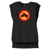 Women's Flowy Muscle Tee With Rolled Cuffs Thumbnail