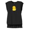 Women's Flowy Muscle Tee With Rolled Cuffs Thumbnail