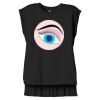 Women's Flowy Muscle Tee With Rolled Cuffs Thumbnail