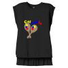 Women's Flowy Muscle Tee With Rolled Cuffs Thumbnail