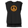 Women's Flowy Muscle Tee With Rolled Cuffs Thumbnail
