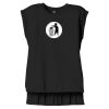 Women's Flowy Muscle Tee With Rolled Cuffs Thumbnail