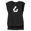 Women's Flowy Muscle Tee With Rolled Cuffs Thumbnail