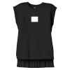 Women's Flowy Muscle Tee With Rolled Cuffs Thumbnail