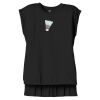 Women's Flowy Muscle Tee With Rolled Cuffs Thumbnail