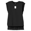 Women's Flowy Muscle Tee With Rolled Cuffs Thumbnail