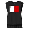 Women's Flowy Muscle Tee With Rolled Cuffs Thumbnail