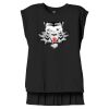 Women's Flowy Muscle Tee With Rolled Cuffs Thumbnail