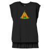 Women's Flowy Muscle Tee With Rolled Cuffs Thumbnail