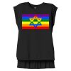Women's Flowy Muscle Tee With Rolled Cuffs Thumbnail