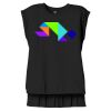 Women's Flowy Muscle Tee With Rolled Cuffs Thumbnail