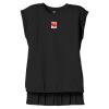 Women's Flowy Muscle Tee With Rolled Cuffs Thumbnail