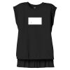 Women's Flowy Muscle Tee With Rolled Cuffs Thumbnail