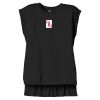 Women's Flowy Muscle Tee With Rolled Cuffs Thumbnail