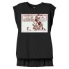 Women's Flowy Muscle Tee With Rolled Cuffs Thumbnail