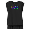 Women's Flowy Muscle Tee With Rolled Cuffs Thumbnail