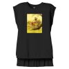 Women's Flowy Muscle Tee With Rolled Cuffs Thumbnail