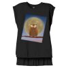 Women's Flowy Muscle Tee With Rolled Cuffs Thumbnail