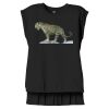 Women's Flowy Muscle Tee With Rolled Cuffs Thumbnail