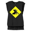 Women's Flowy Muscle Tee With Rolled Cuffs Thumbnail