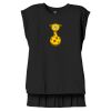 Women's Flowy Muscle Tee With Rolled Cuffs Thumbnail