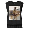 Women's Flowy Muscle Tee With Rolled Cuffs Thumbnail