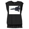 Women's Flowy Muscle Tee With Rolled Cuffs Thumbnail