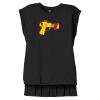 Women's Flowy Muscle Tee With Rolled Cuffs Thumbnail
